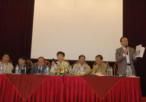 Ông Nguyễn Quốc Dựng, đại diện Viện Điều tra quy hoạch rừng phát biểu tại toạ đàm. (Ảnh: Báo Đất Việt)